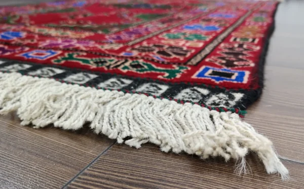 Handmade Fine Afghan Baluchi Rug - Image 2