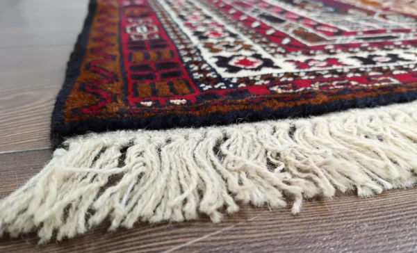 Handmade Fine Afghan Baluchi Rug - Image 4