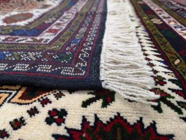 Handmade Fine Afghan Baluchi Rug - Image 3