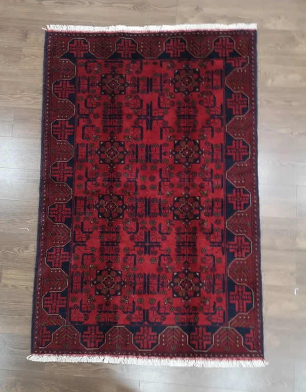Handmade Fine Afghan Khamyab Rug - Image 3
