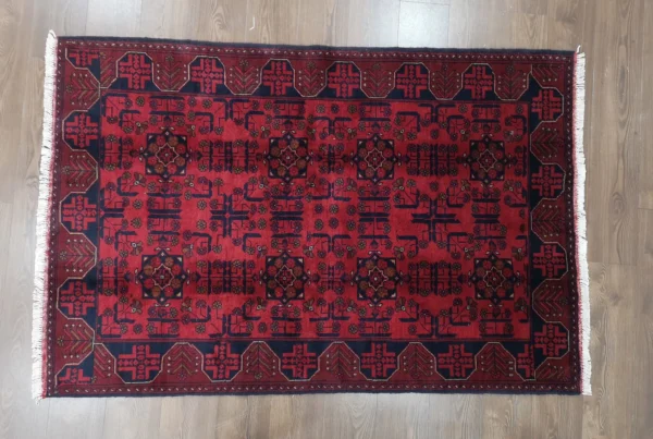 Handmade Fine Afghan Khamyab Rug - Image 4