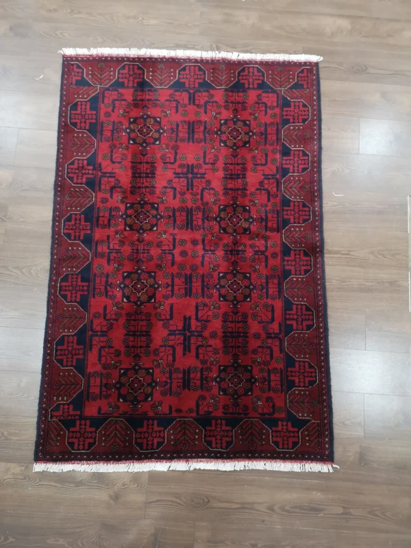 Handmade Fine Afghan Khamyab Rug - Image 7