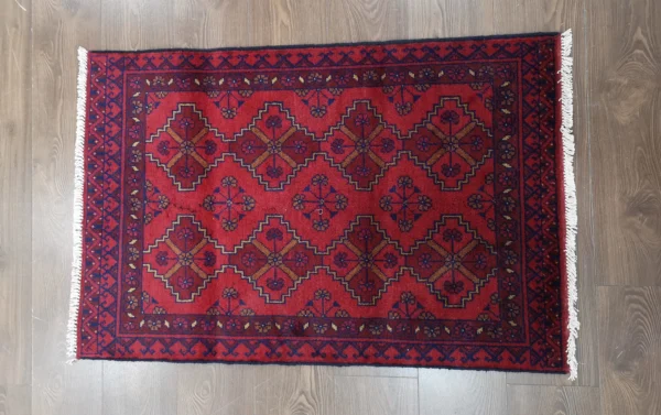 Handmade Fine Afghan Khamyab Rug - Image 2