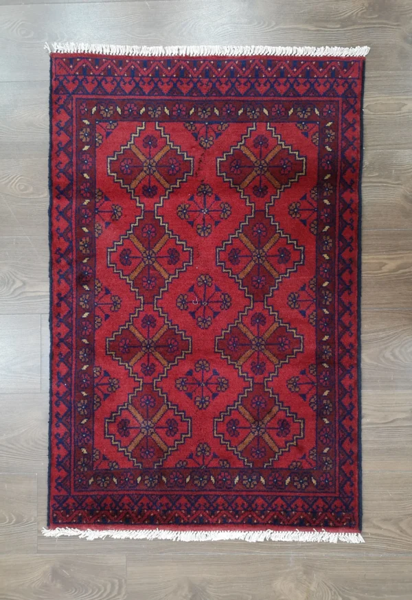 Handmade Fine Afghan Khamyab Rug - Image 3