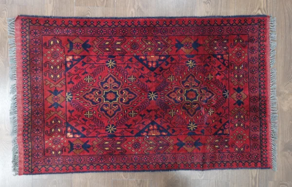 Handmade Fine Afghan Khamyab Rug - Image 4