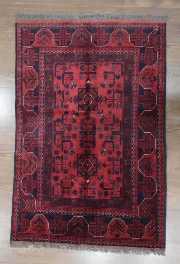 Handmade Fine Afghan Khamyab Rug - Image 6