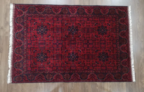 Handmade Fine Afghan Khamyab Rug - Image 2