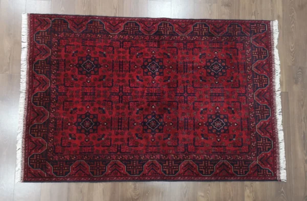 Handmade Fine Afghan Khamyab Rug - Image 6