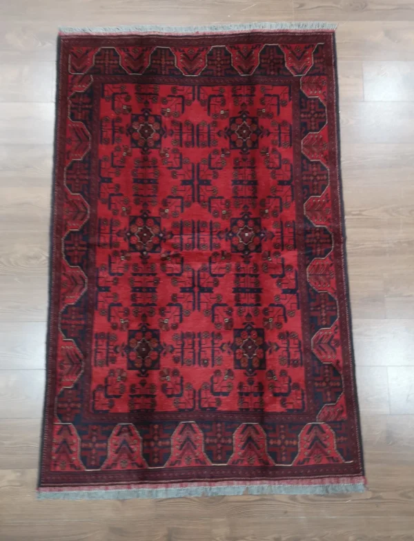 Handmade Fine Afghan Khamyab Rug - Image 4