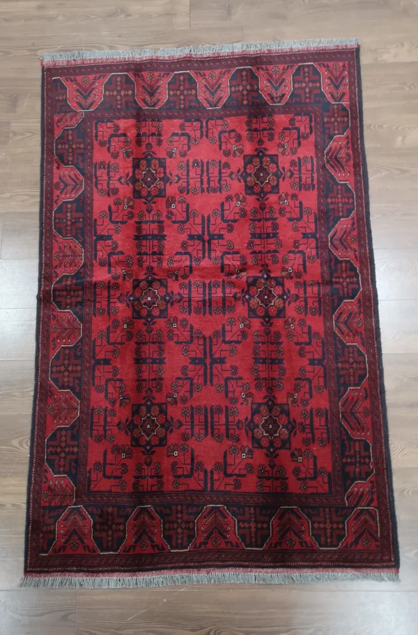 Handmade Fine Afghan Khamyab Rug - Image 2