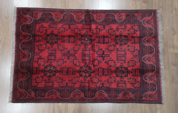 Handmade Fine Afghan Khamyab Rug - Image 5