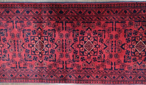 Handmade Fine Afghan Khamyab Runner - Image 4