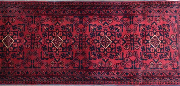 Handmade Fine Afghan Khamyab Runner - Image 3