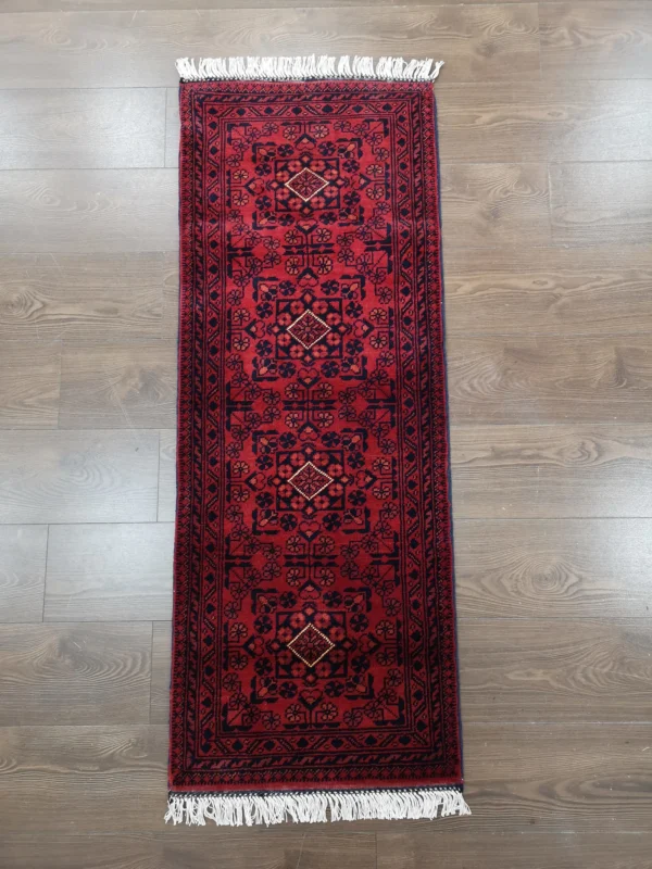 Handmade Fine Afghan Khamyab Runner - Image 2