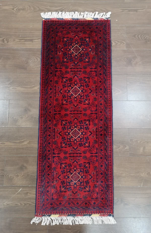 Handmade Fine Afghan Khamyab Runner - Image 2