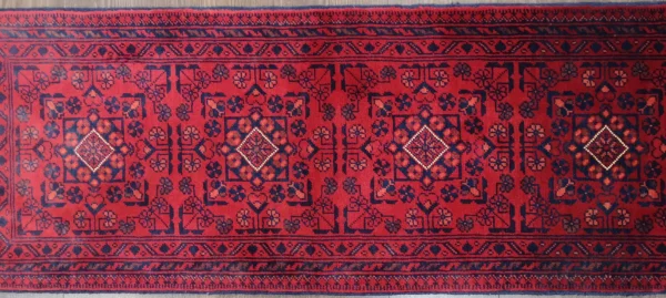 Handmade Fine Afghan Khamyab Runner - Image 3
