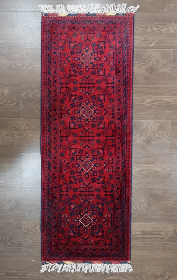 Handmade Fine Afghan Khamyab Runner - Image 7