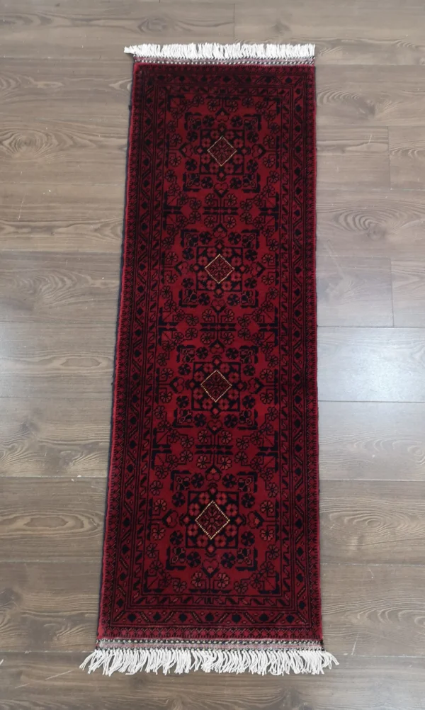 Handmade Fine Afghan Khamyab Runner - Image 2