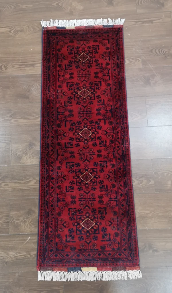Handmade Fine Afghan Khamyab Runner - Image 2