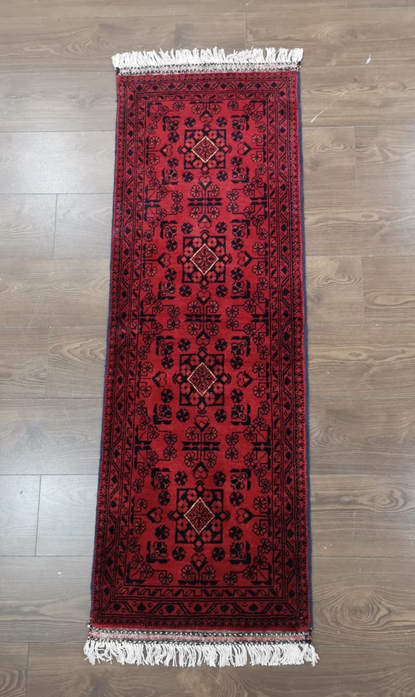Handmade Fine Afghan Khamyab Runner - Image 2