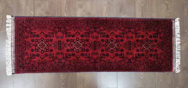 Handmade Fine Afghan Khamyab Runner - Image 4