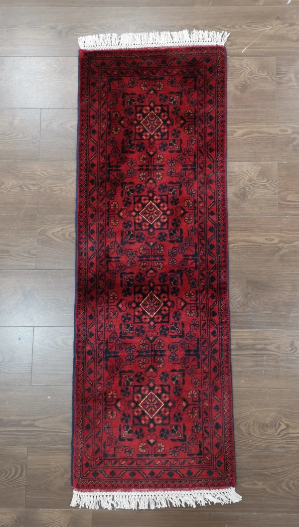 Handmade Fine Afghan Khamyab Runner - Image 7